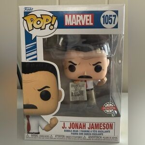 Funko Pop! Marvel J. Jonah Jameson Figure - Black, White, Red